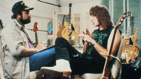 Authorized Spinal Tap LLC/Shutterstock Rob Reiner with Christopher Guest in This Is Spinal Tap