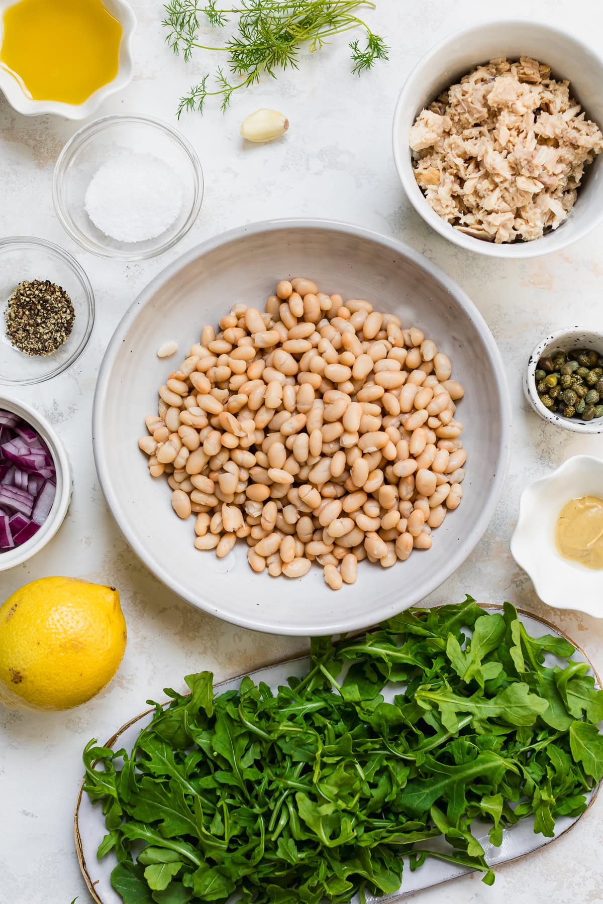 Tuna and White Bean Salad Ingredients