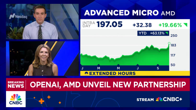 AMD stock skyrockets 35% as OpenAI looks to take stake through AI chip deal