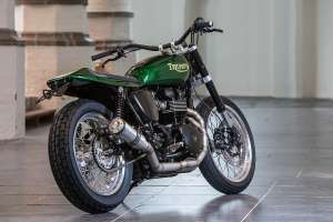 2015 Triumph Bonneville T100 street tracker by Rno Cycles